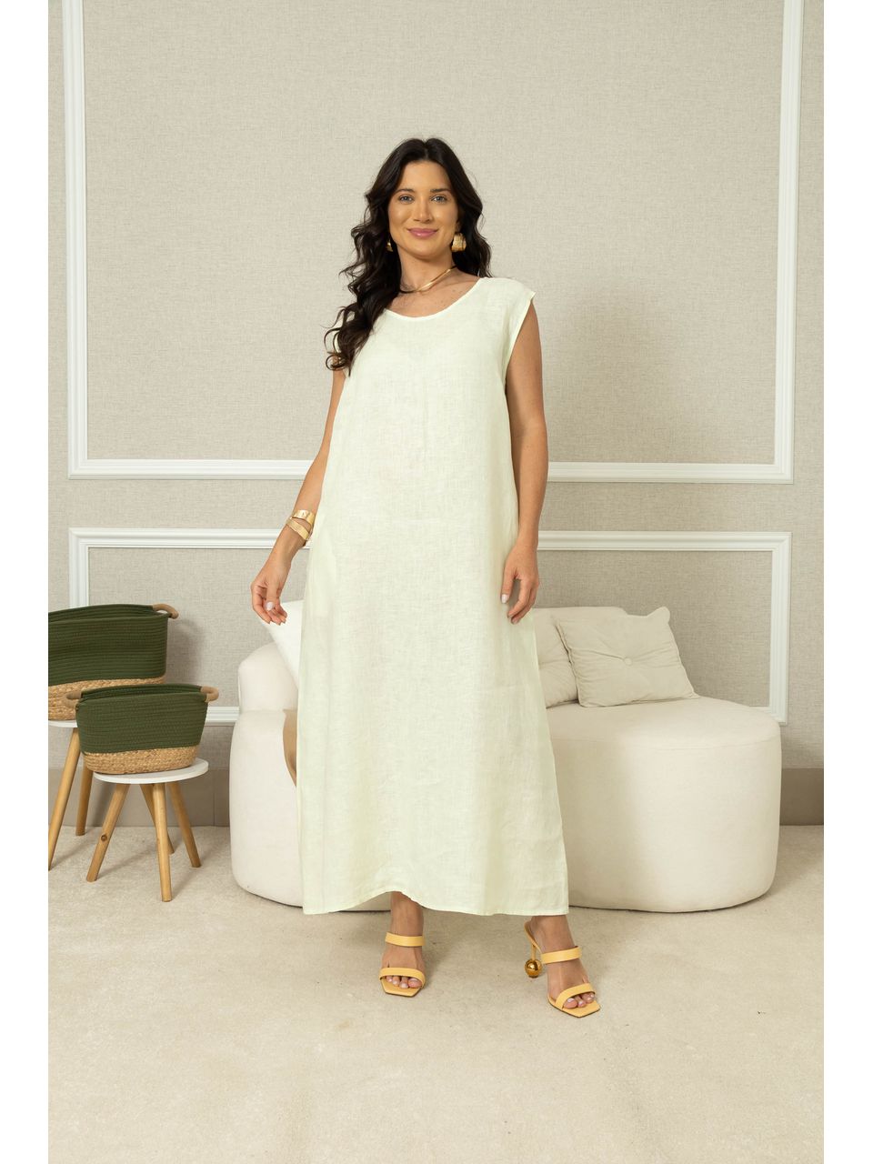 VESTIDO BOLONHA ERVA DOCE