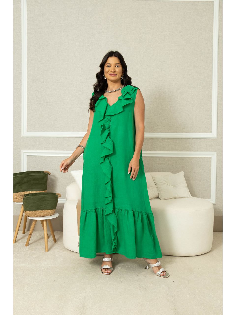 VESTIDO ZANI VERDE BANDEIRA