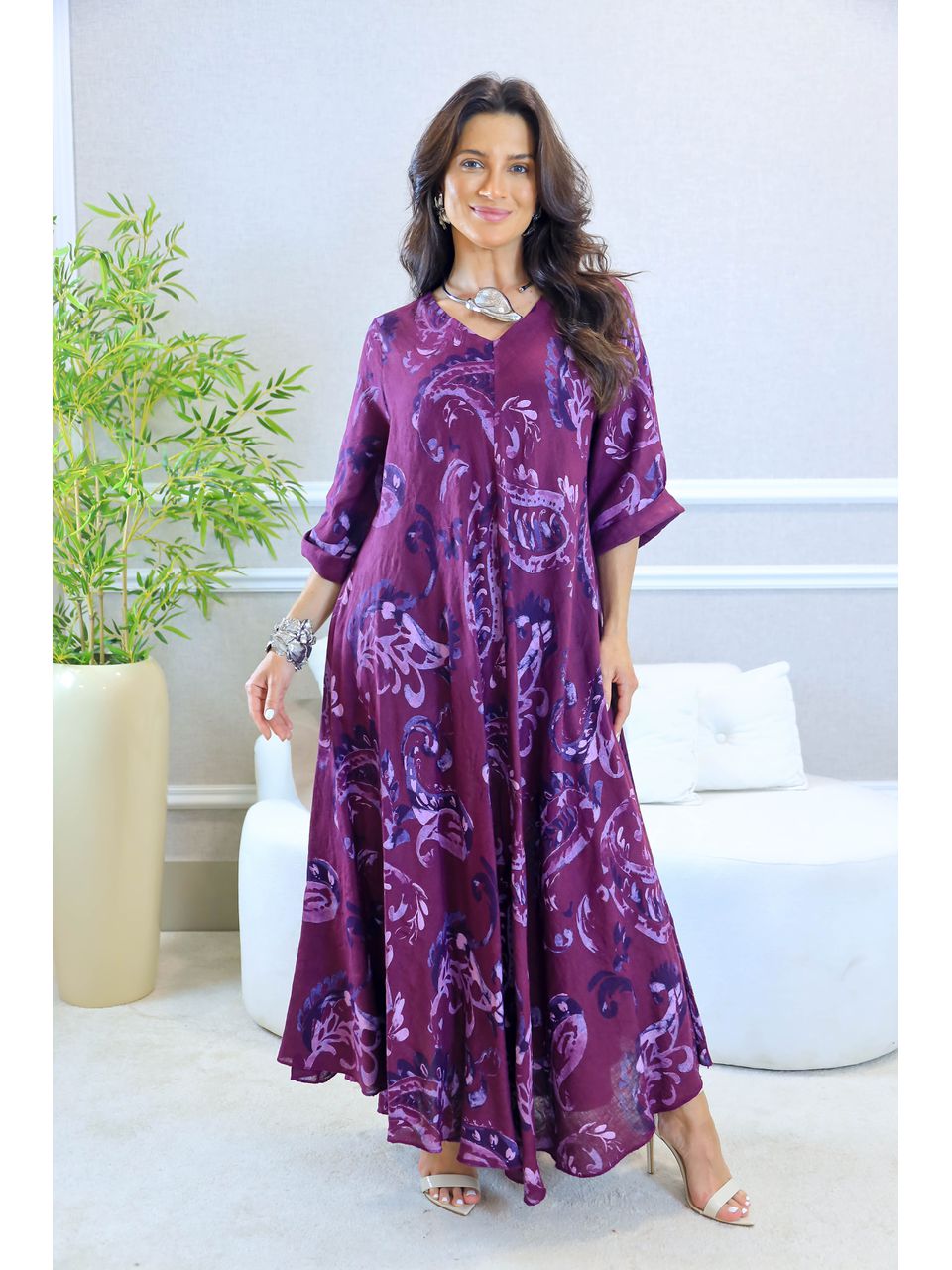 VESTIDO FELIPA UVA