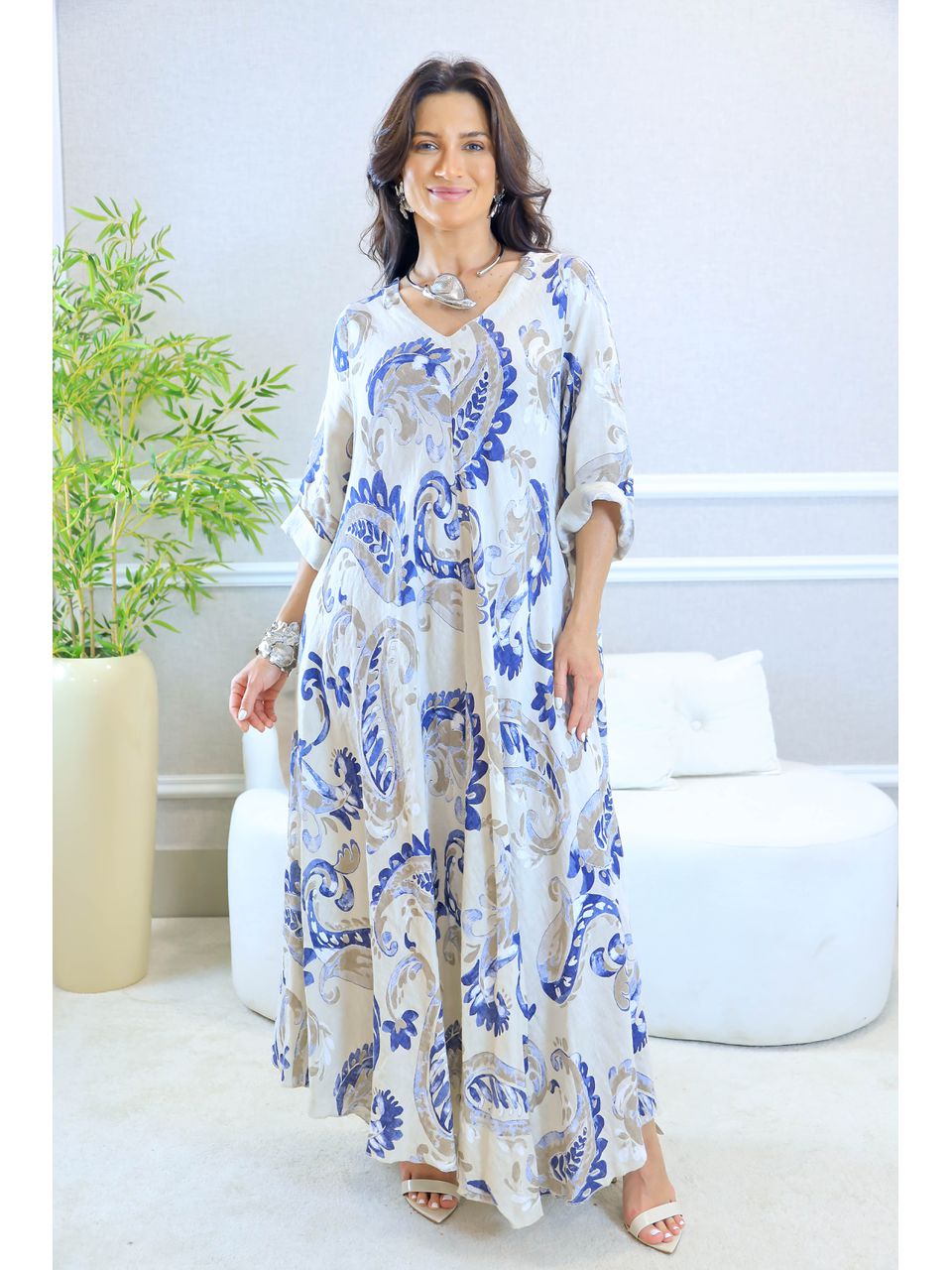 VESTIDO FELIPA BEGE