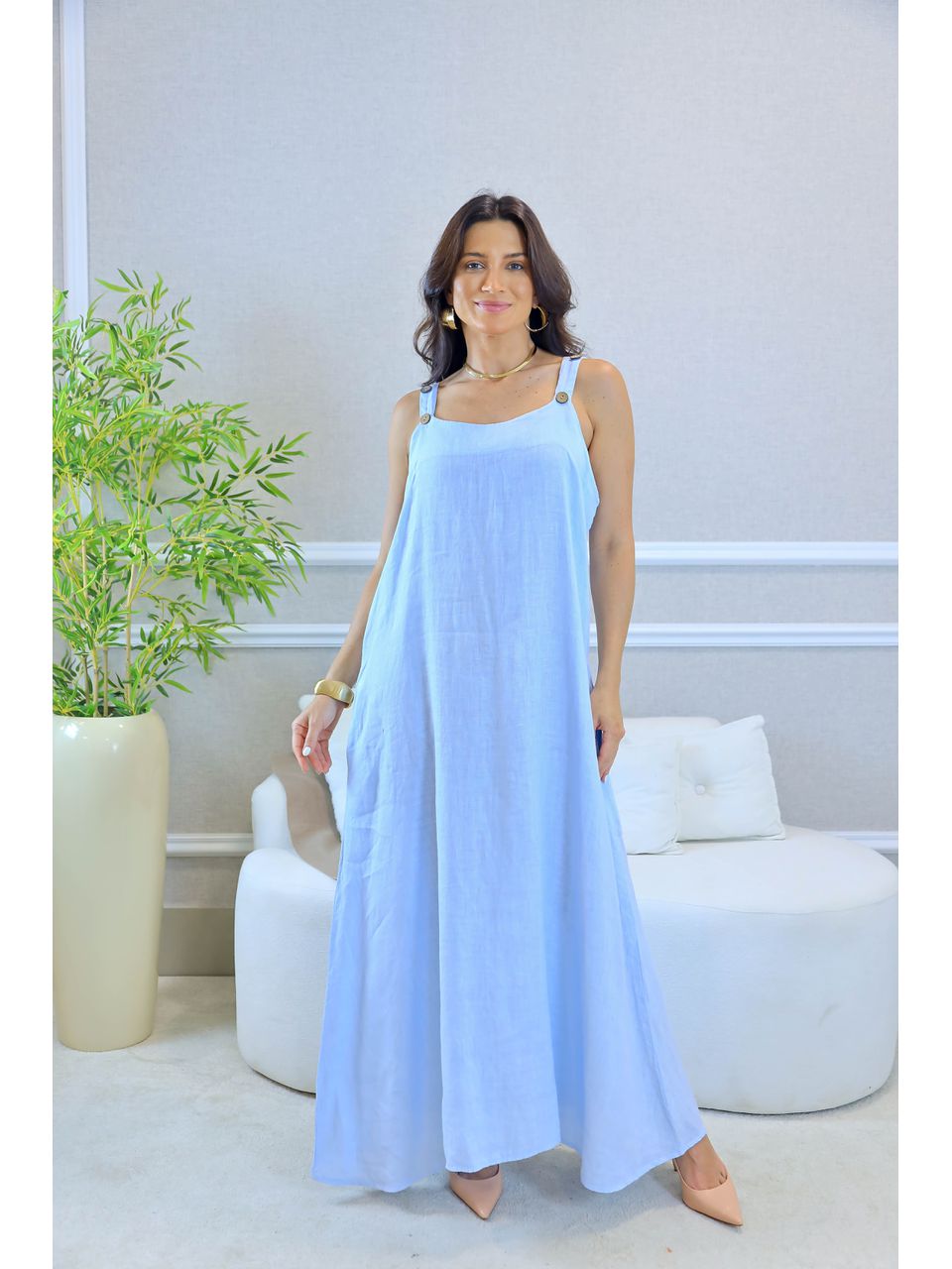 VESTIDO LEONA AZUL BEBE