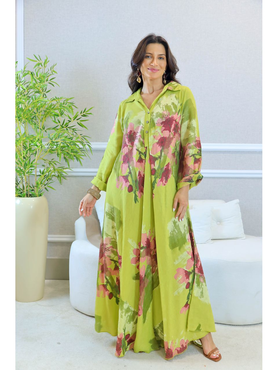 VESTIDO SERENA PISTACHE