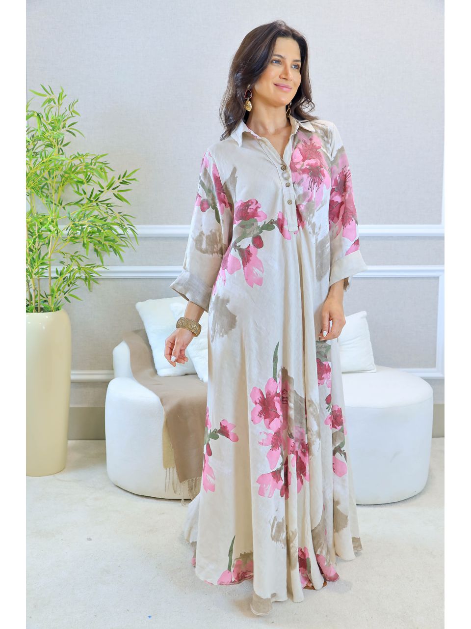 VESTIDO SERENA BEGE