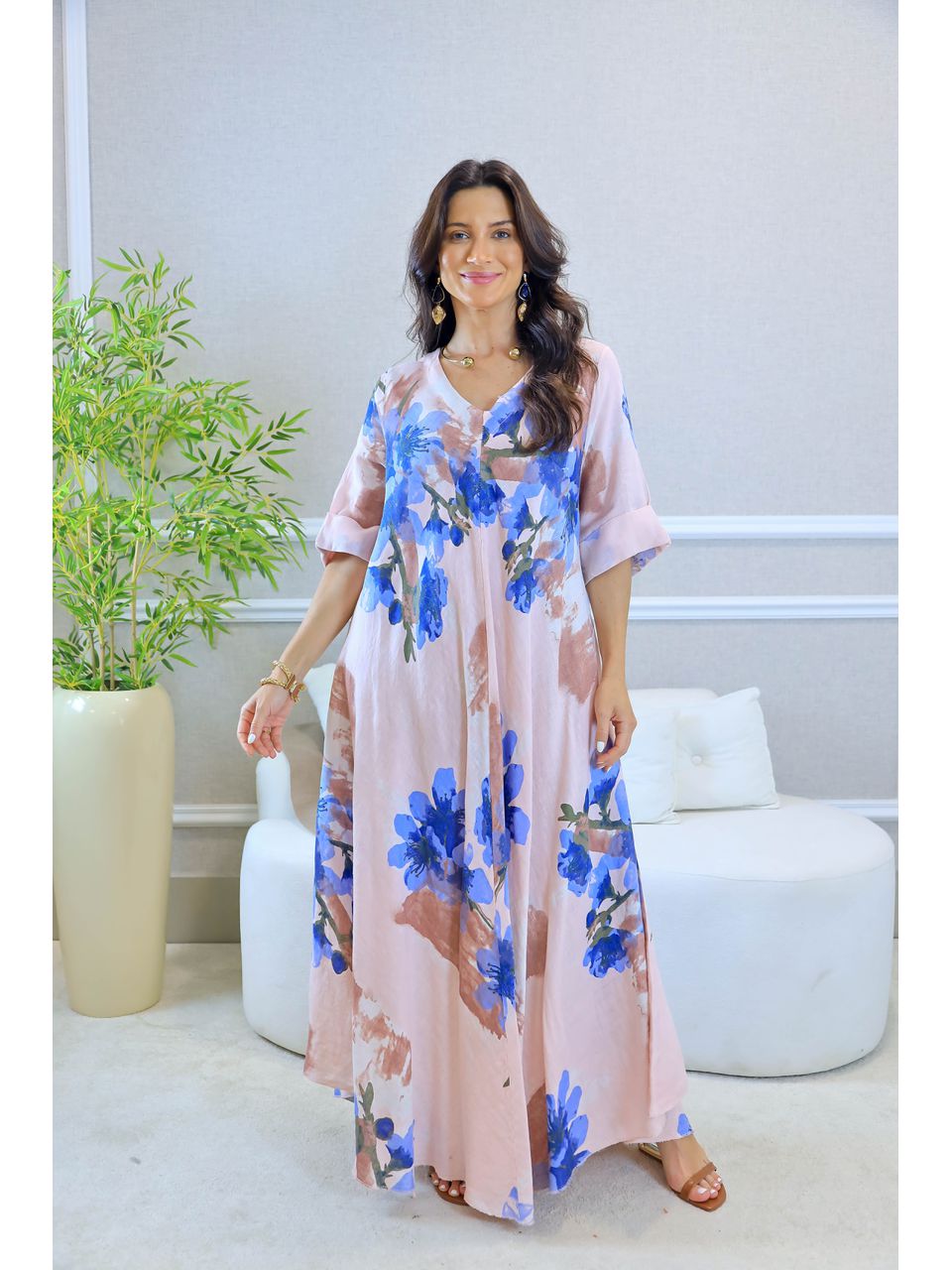 VESTIDO ORIANA ROSA BEBÊ