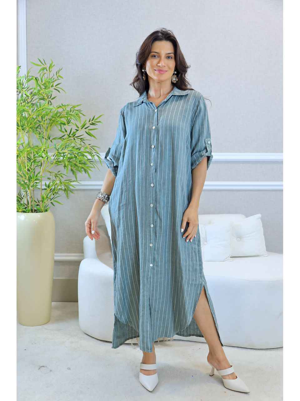 CHEMISE PATRIZIA MILITAR