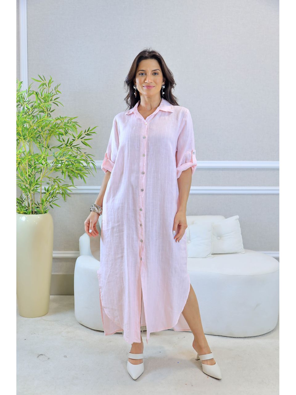 CHEMISE PATRIZIA ROSA BEBÊ