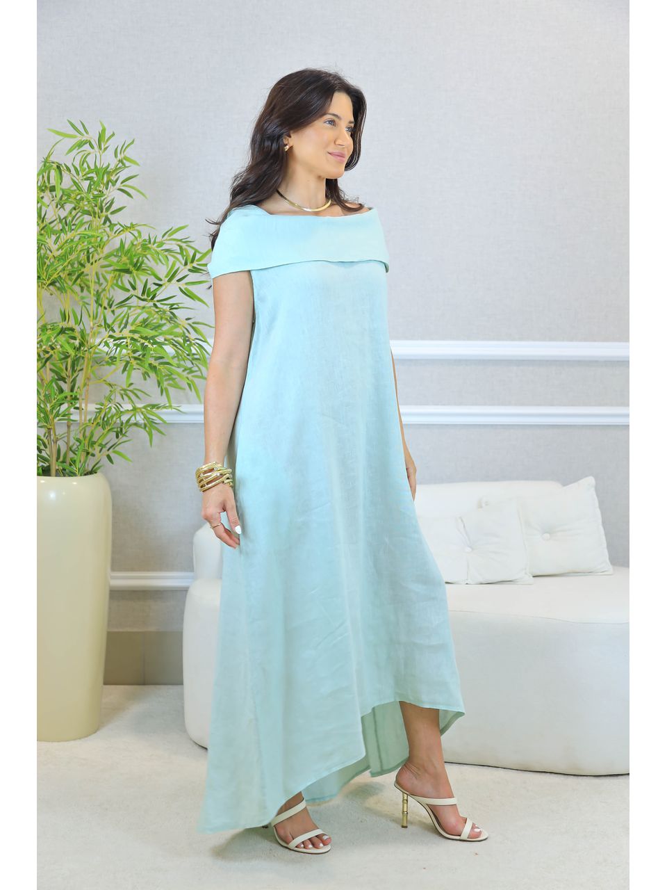 túnica zaya VERDE AGUA