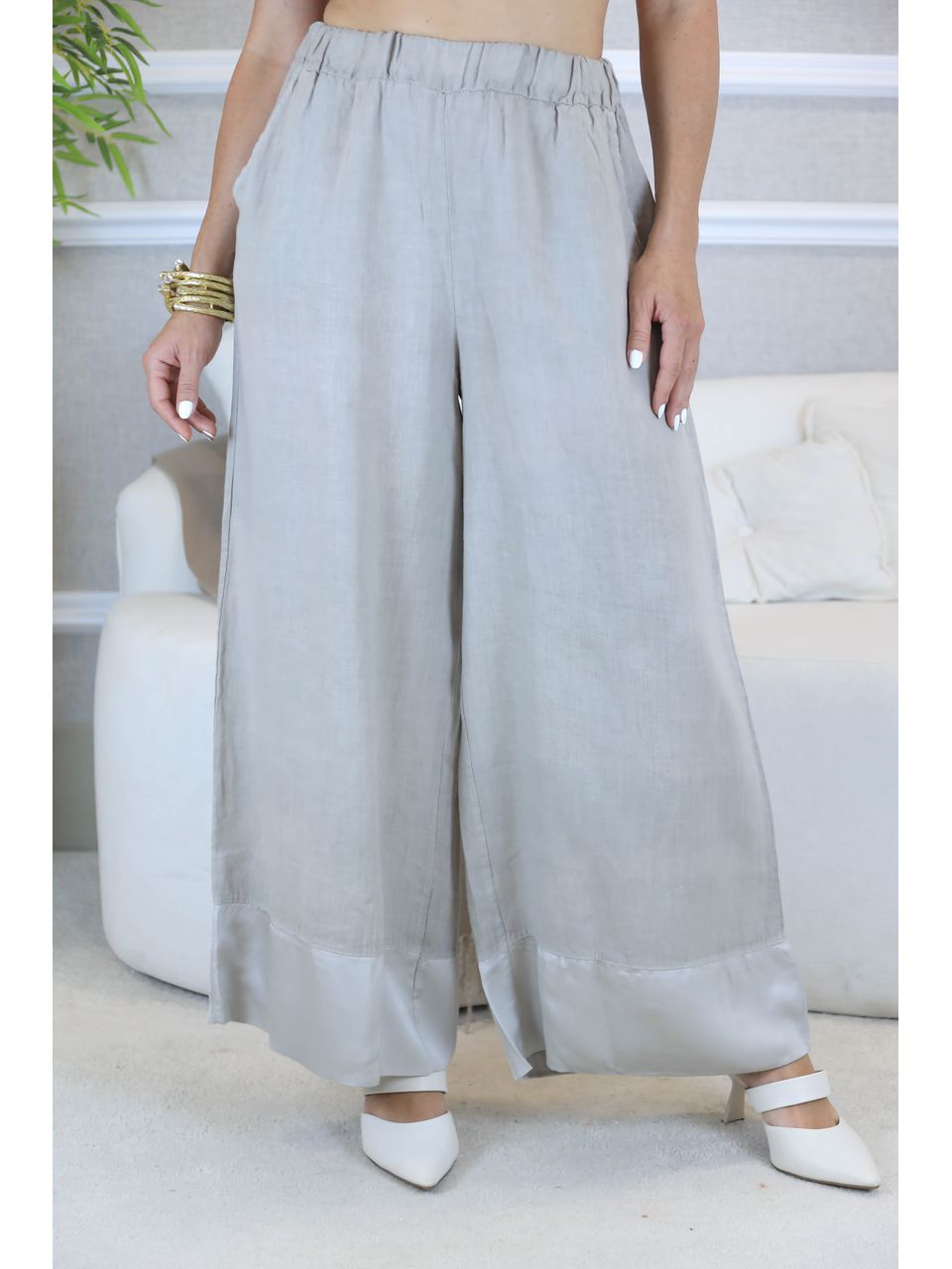CALÇA PANTALONE RITA BEGE