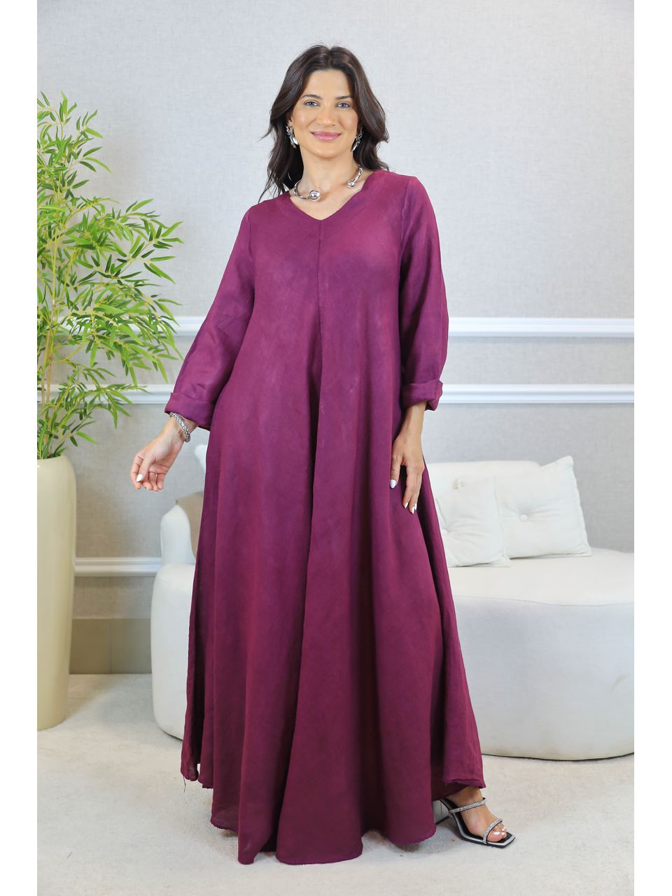 VESTIDO ANYAH UVA