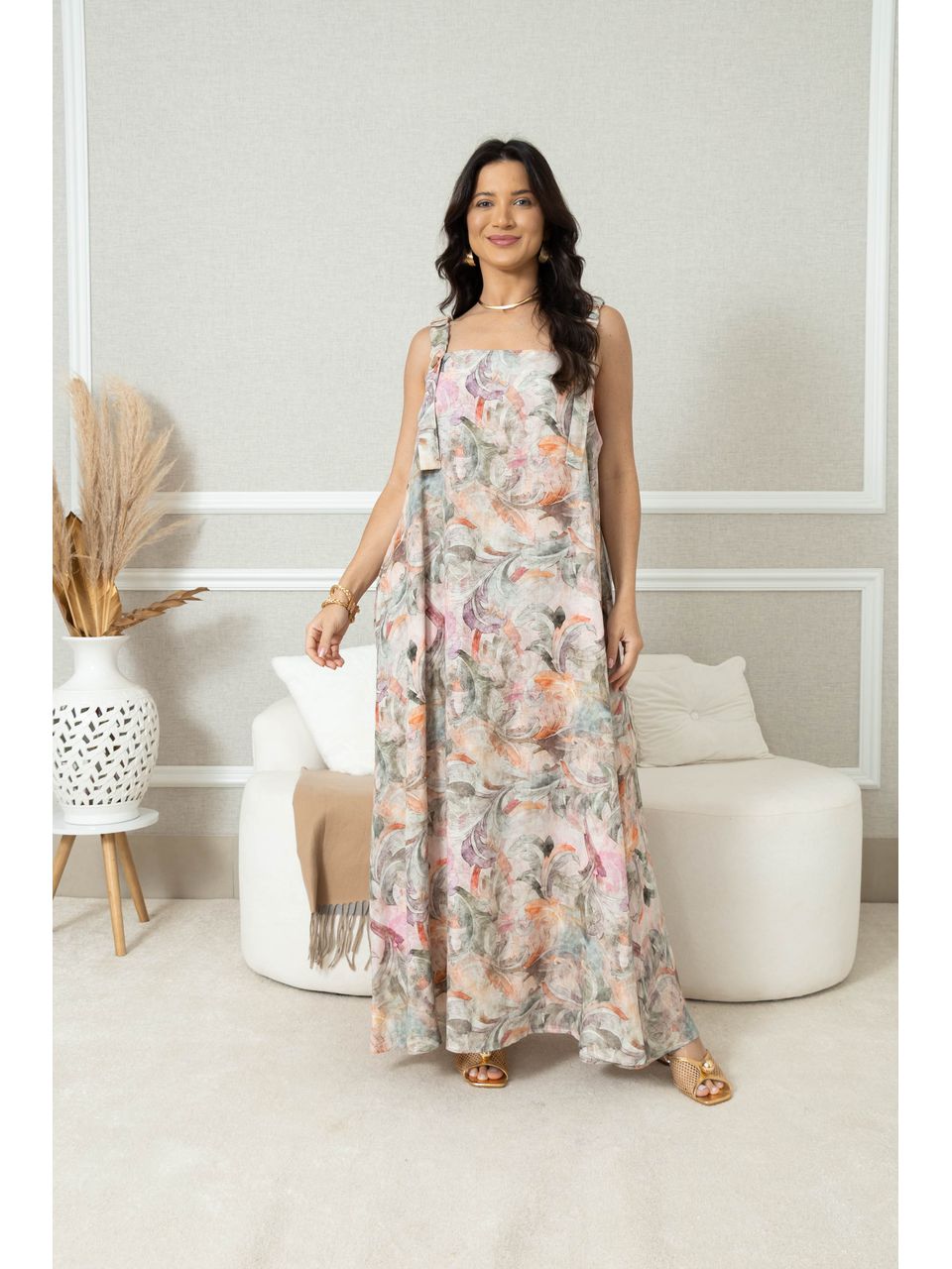 VESTIDO BELA FLOR ROSE