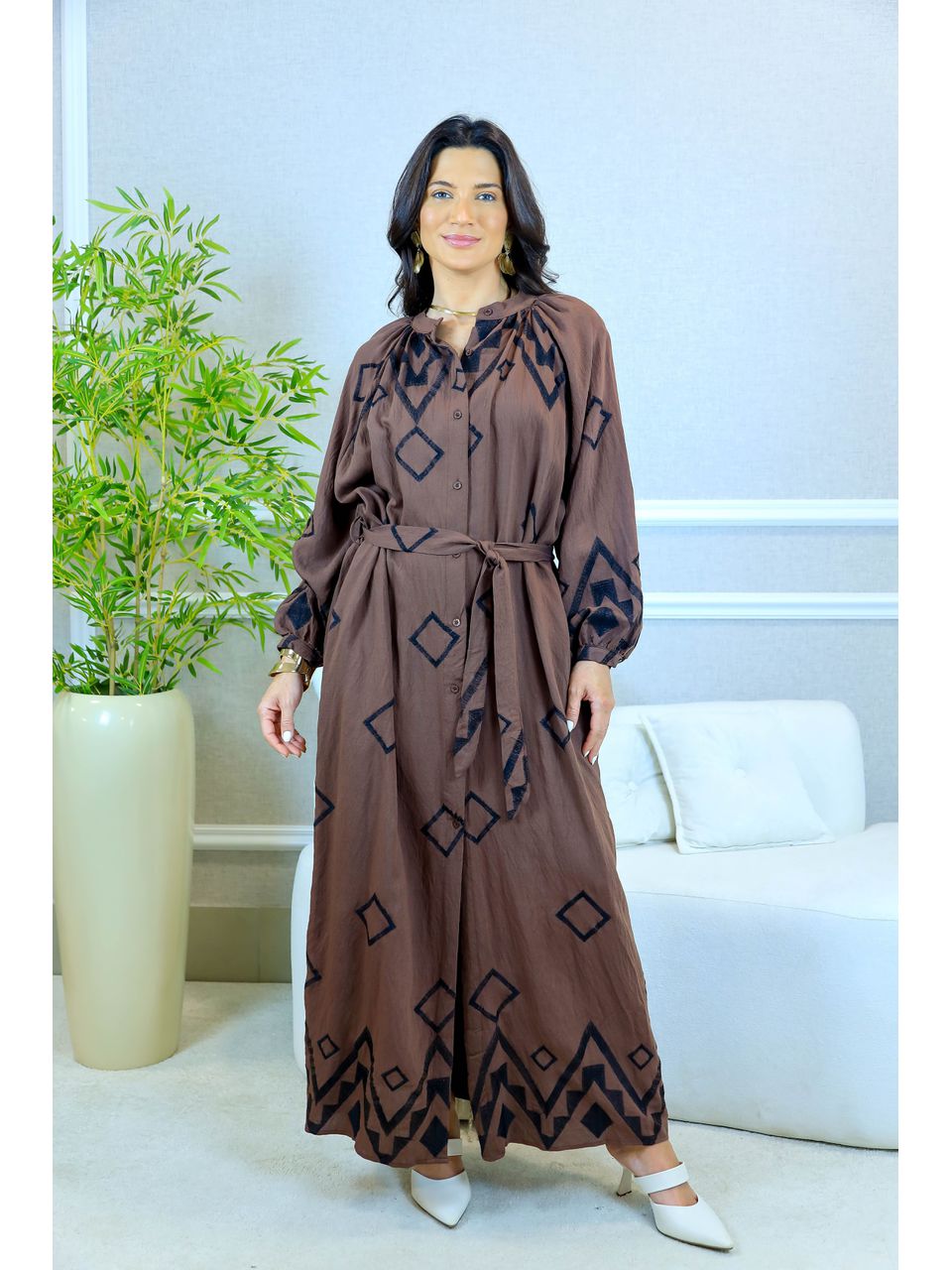 CHEMISE GEORGIA MARROM