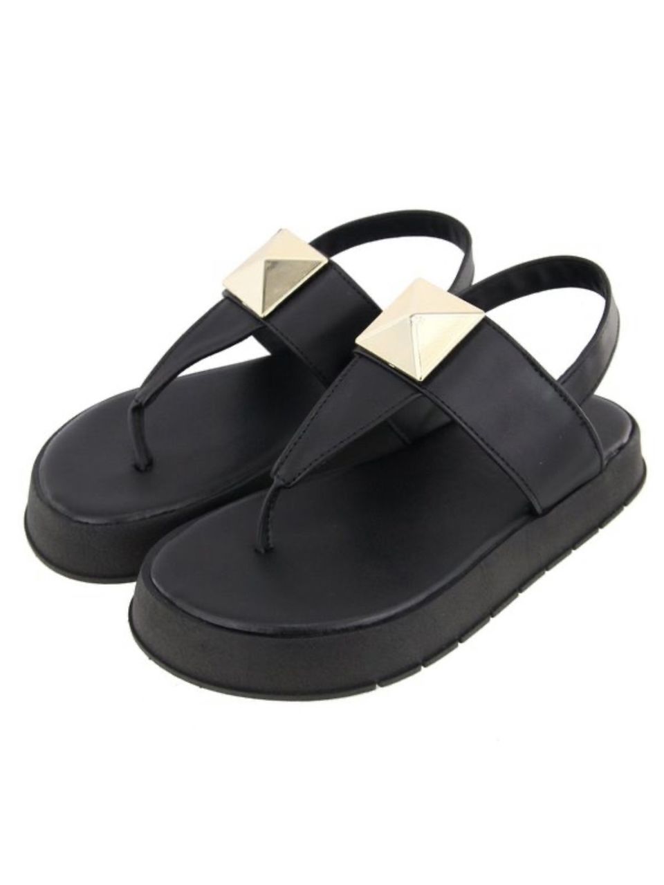 Flatform Cintia Preta - Loja Benditta