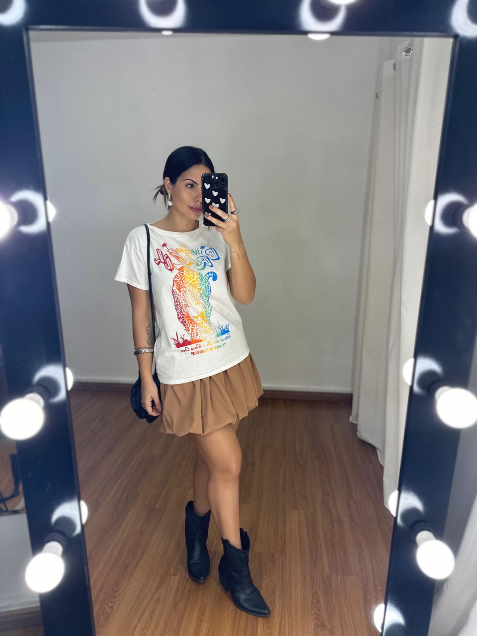 Saia Balonê Caramelo