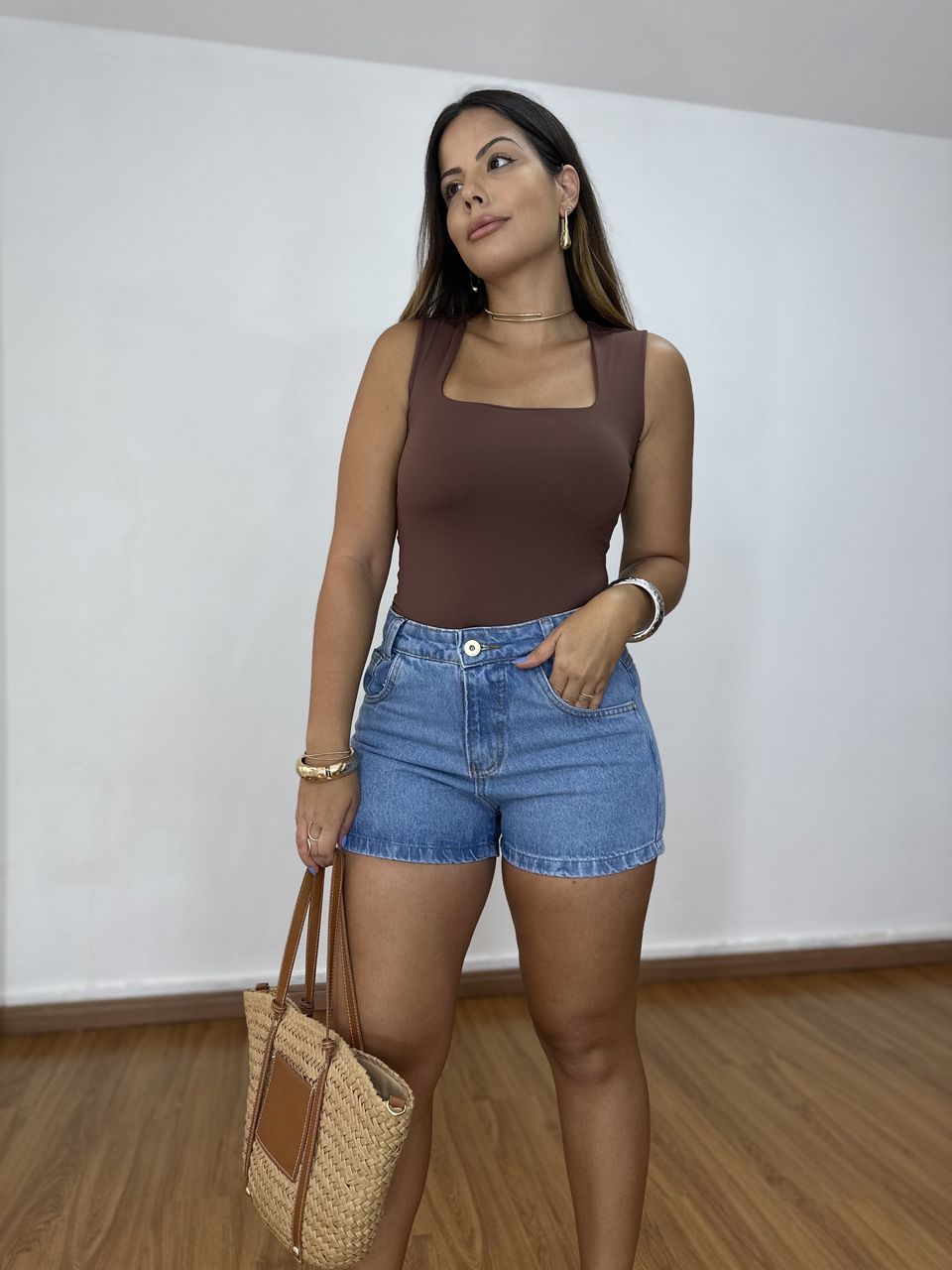 Short Jeans Mom Bainha - Loja Benditta