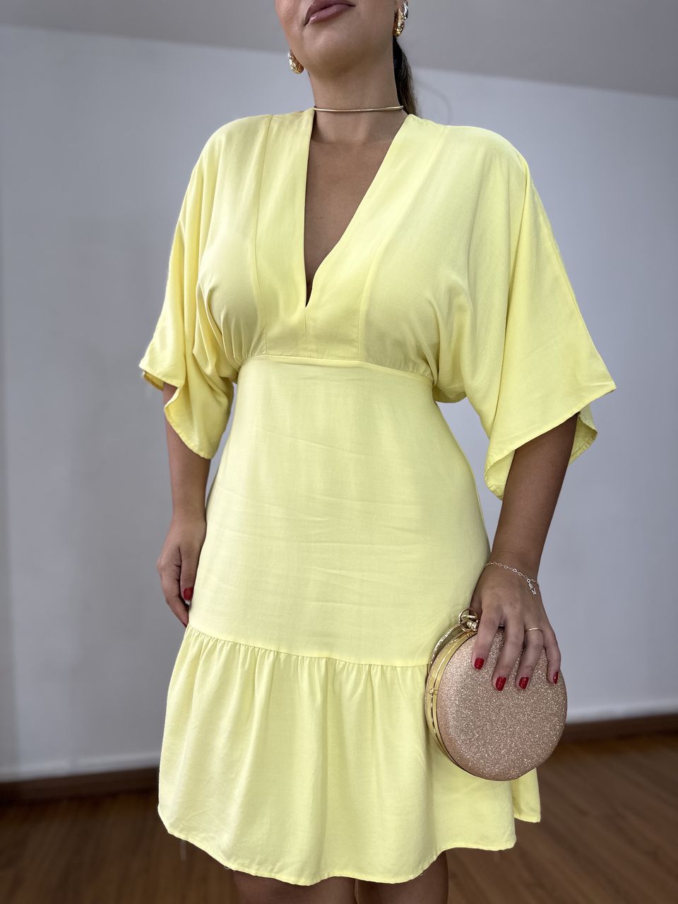 Vestido Thais Amarelo - Loja Benditta