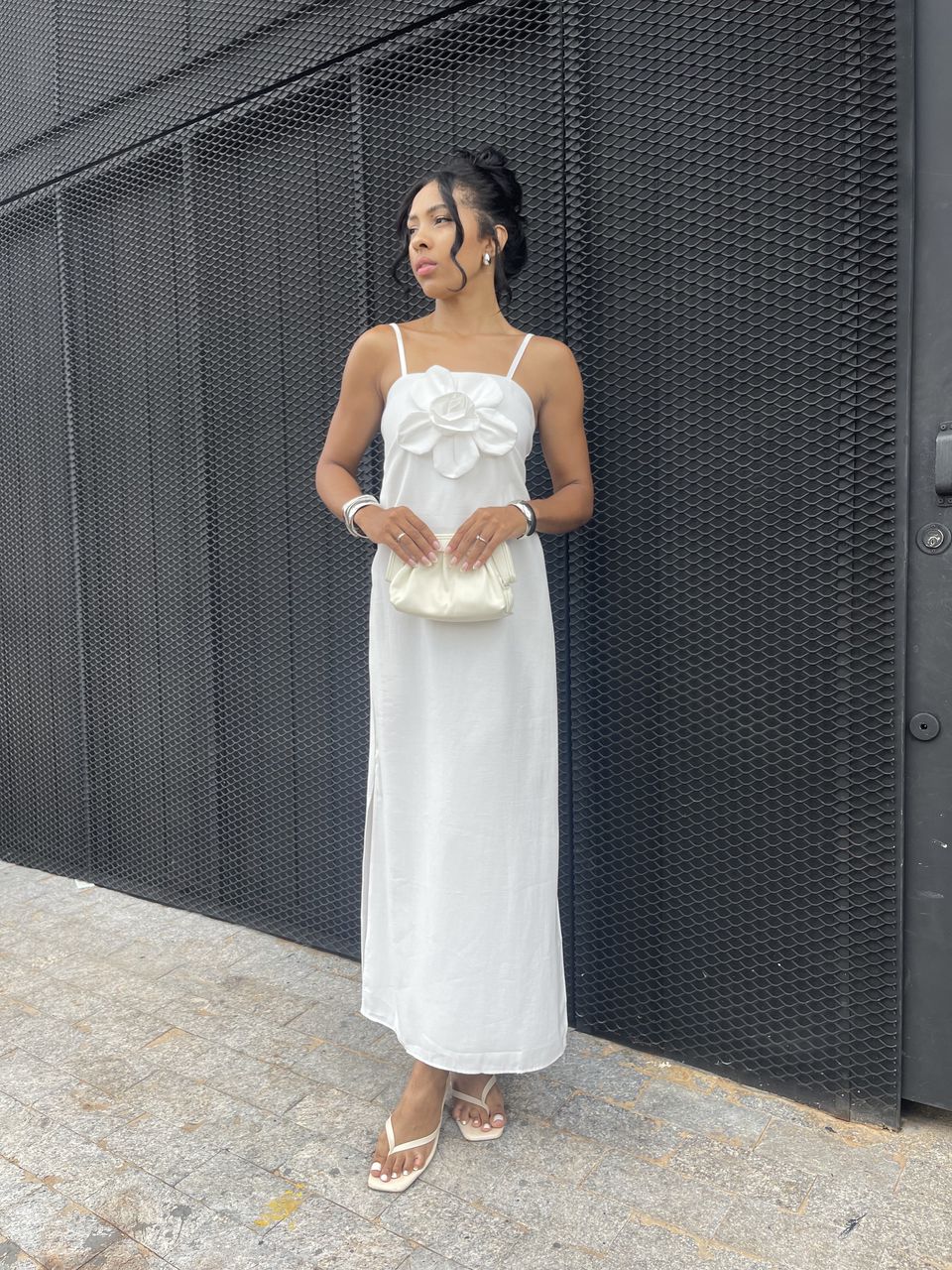 Vestido Flor Off - Loja Benditta