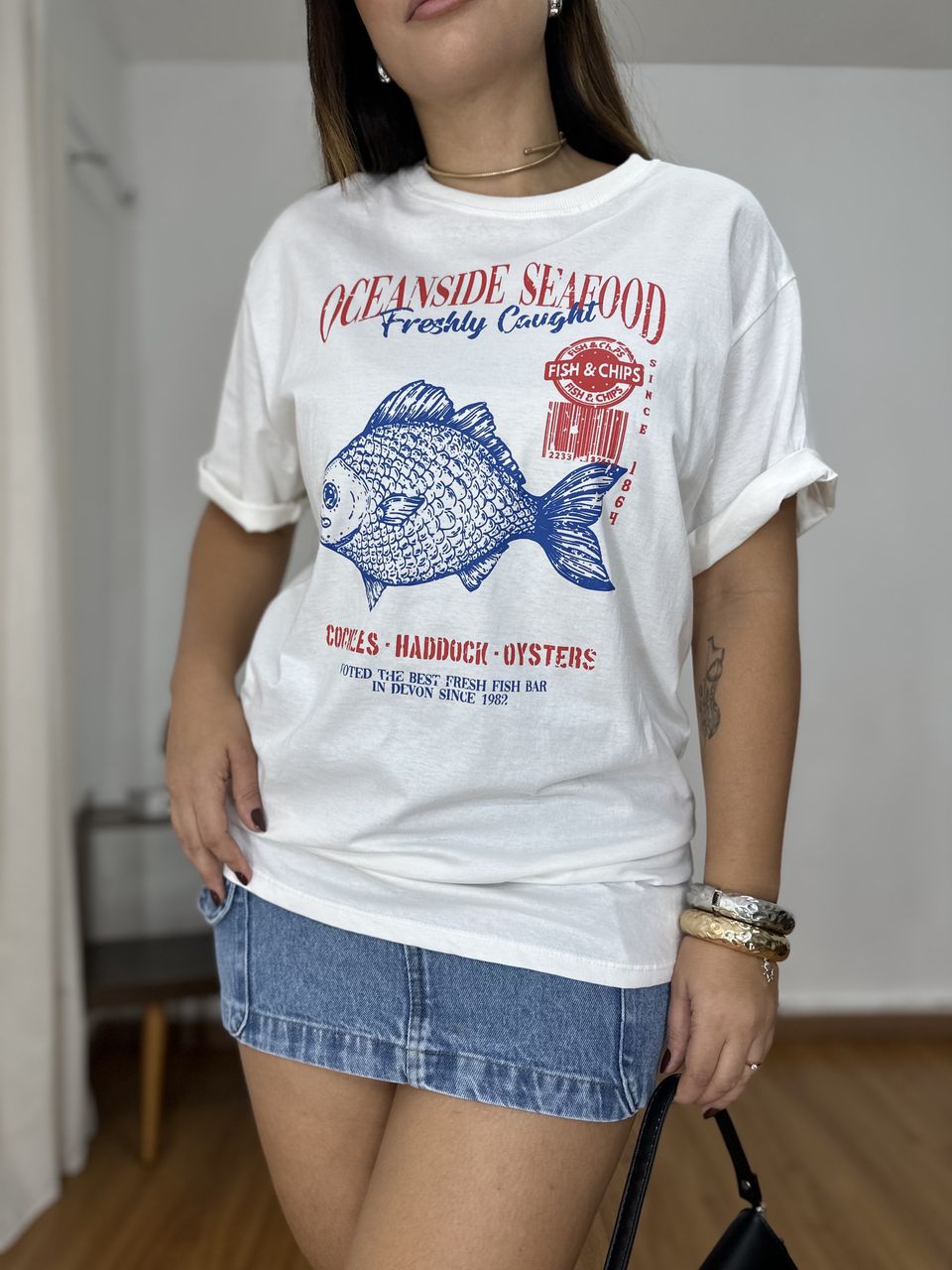 T-Shirt Sardenha Oversize - TSO56958 - Loja Benditta