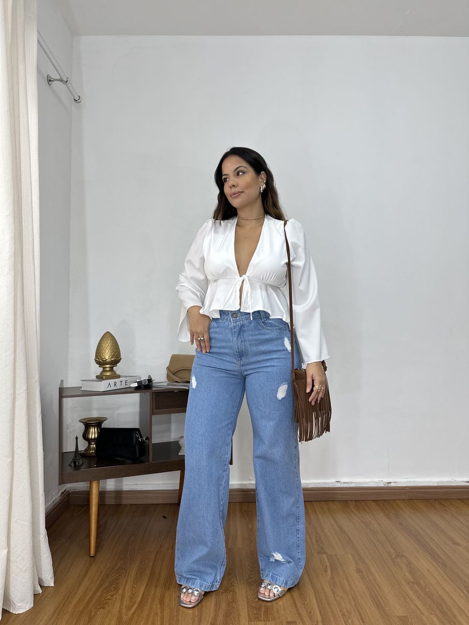 Wide Leg Puídos 1234 - WLP1234 - Loja Benditta