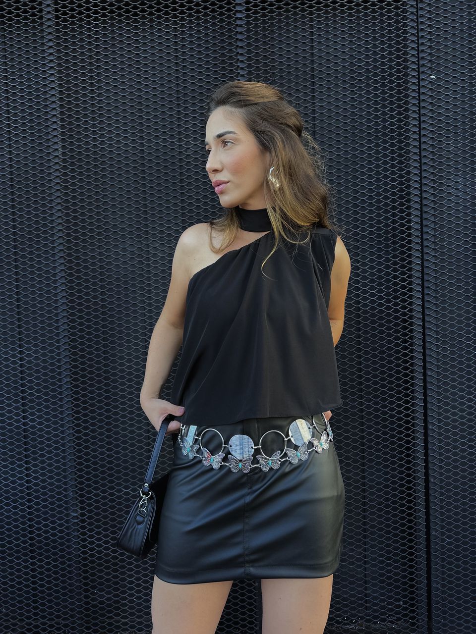 Saia Courino Feminina Básica Preta - 4030902030899... - Loja Benditta