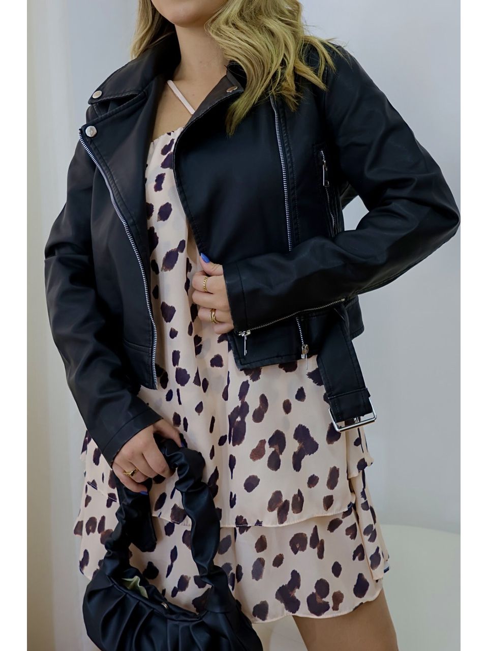 Jaqueta de Couro Feminina PU Preta - 403090203090... - Loja Benditta