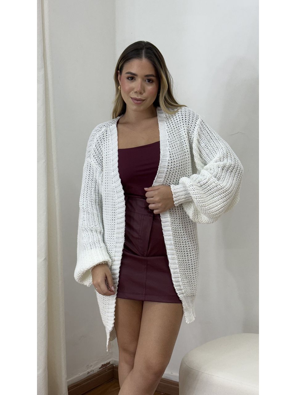 Cardigan Larissa Off - 403090203091450 - Loja Benditta
