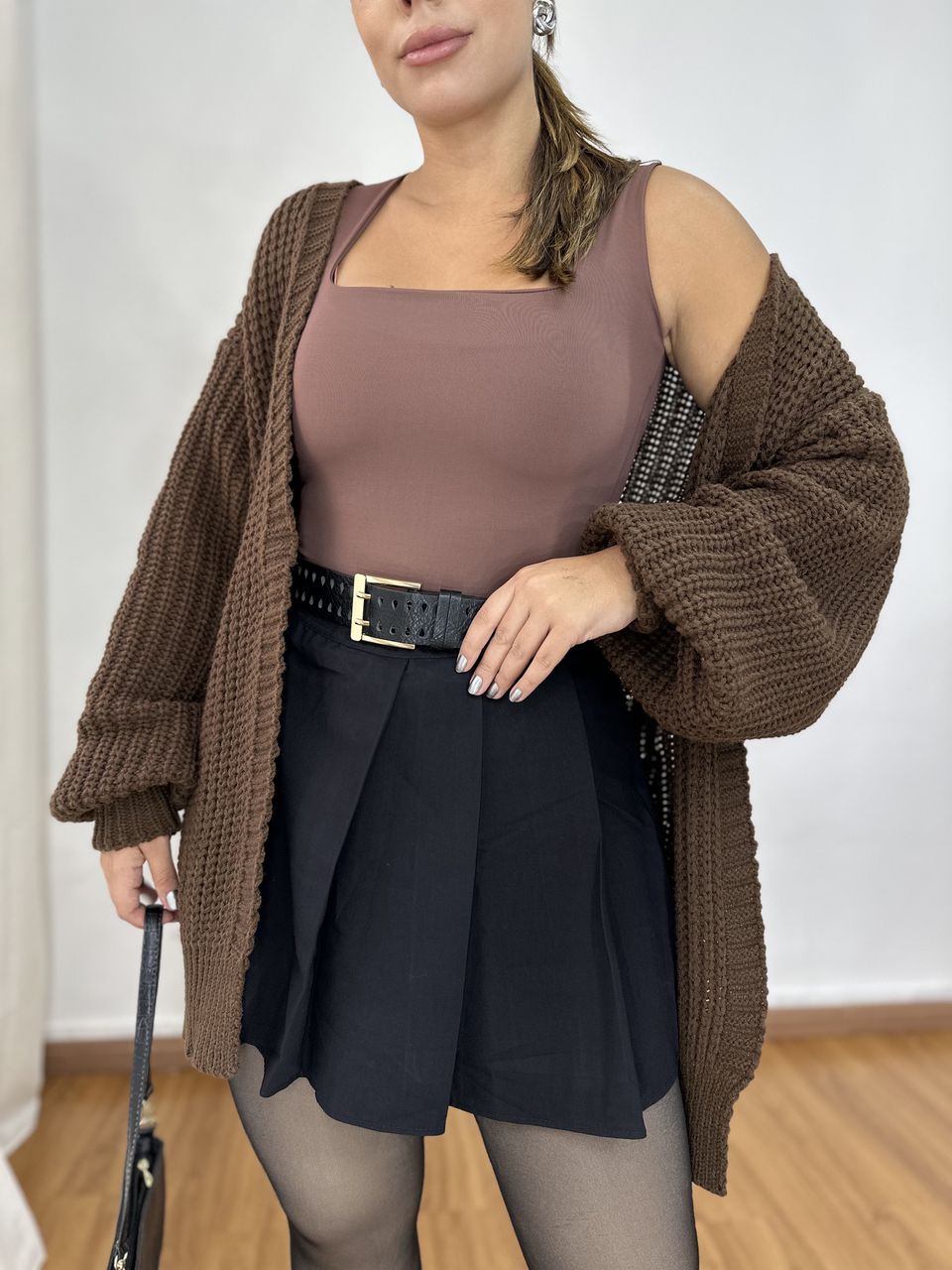 Cardigan Larissa Marrom - 1206120201CLM3 - Loja Benditta
