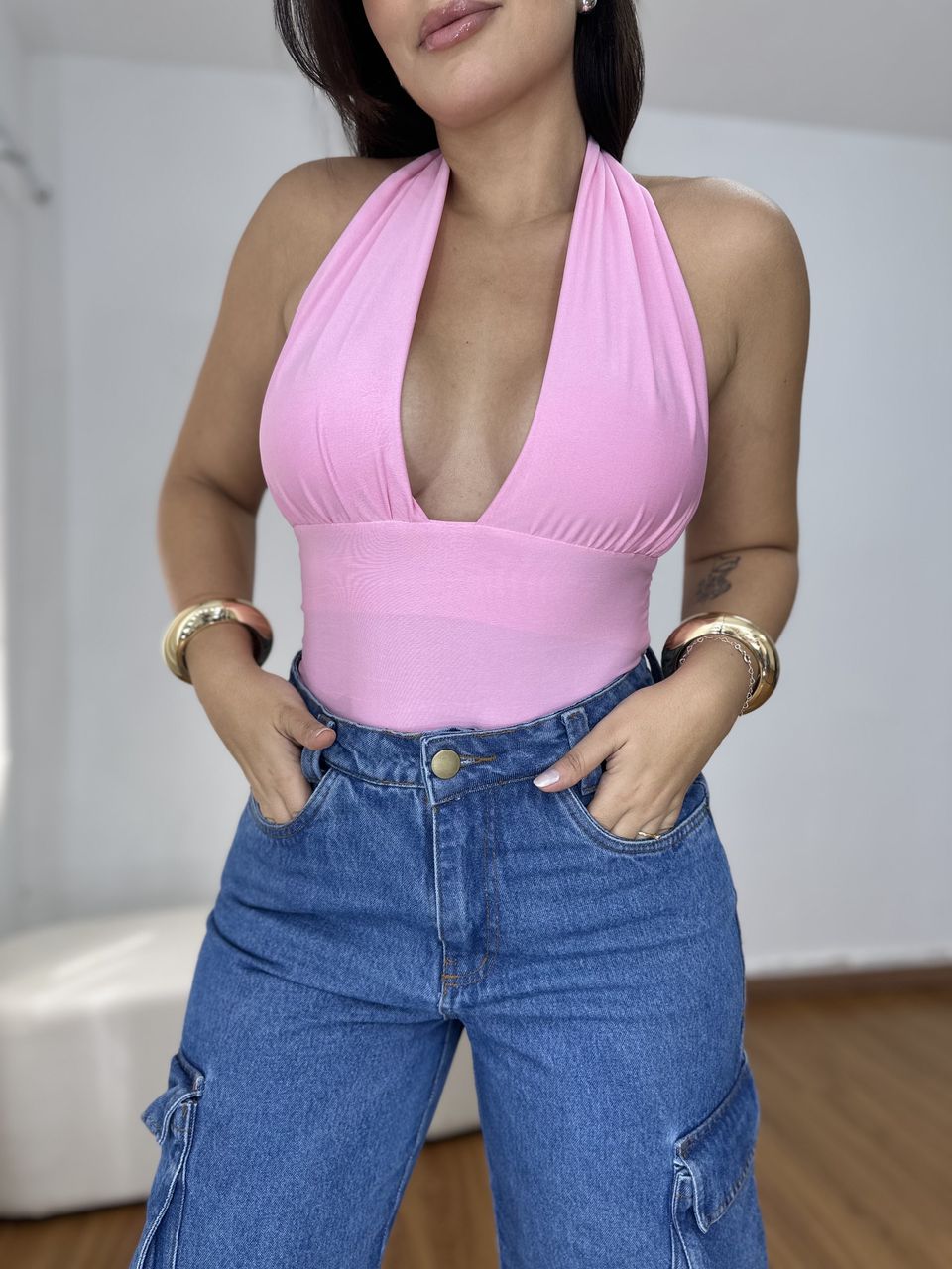 Cropped Feminino Multiformas Rosa - Loja Benditta