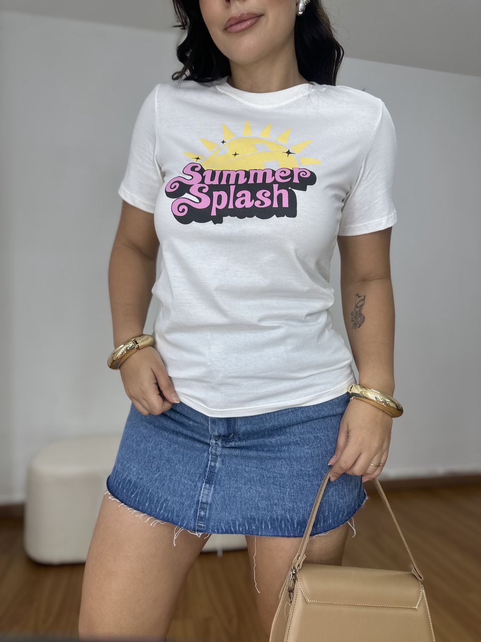 T-shirt Feminina Summer Off - Loja Benditta