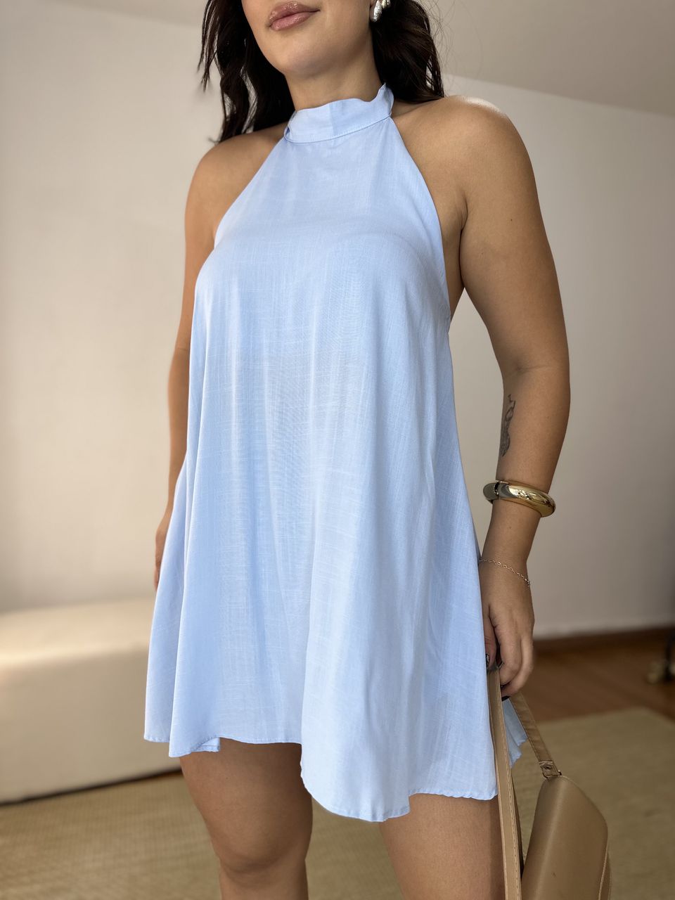 Conjunto Frente Única Sofi Azul - Loja Benditta
