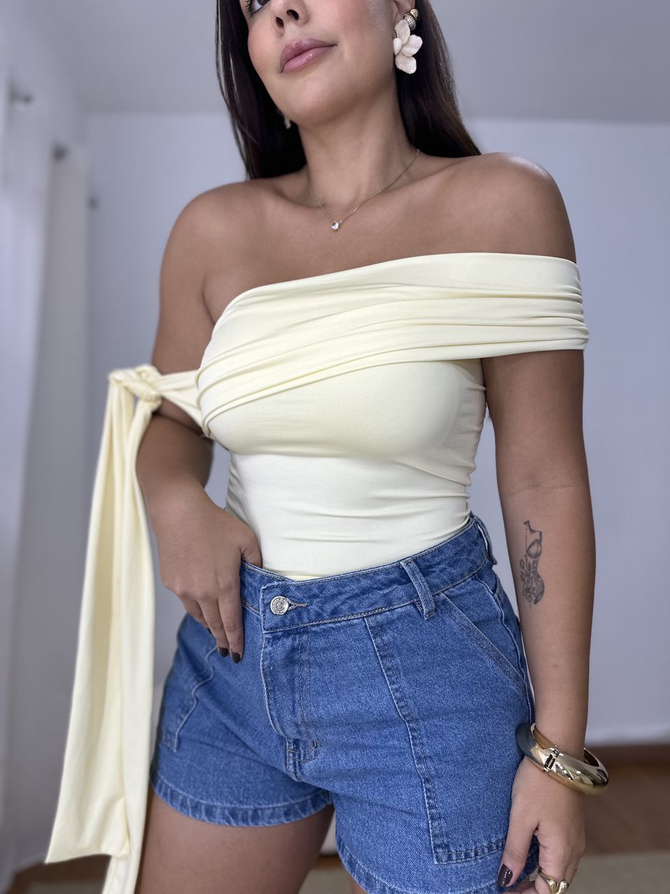 Blusa Briana Amarela - Loja Benditta