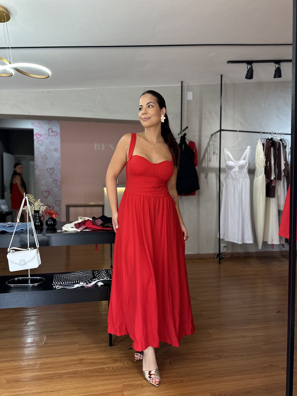 Vestido Longo Lyra Vermelho - Loja Benditta
