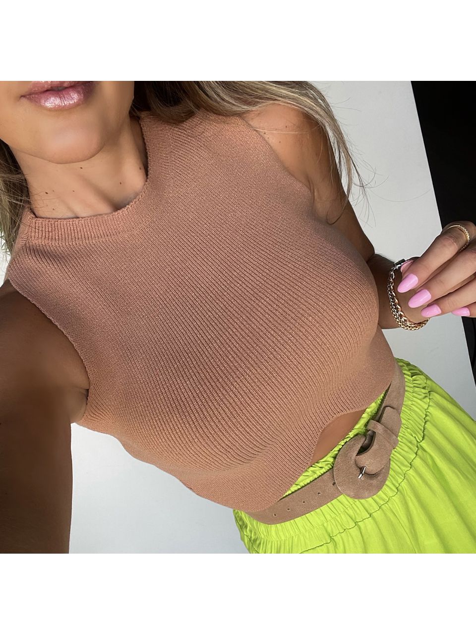 Cropped Tricot Bardot - 8046 - MADONNA BASIC