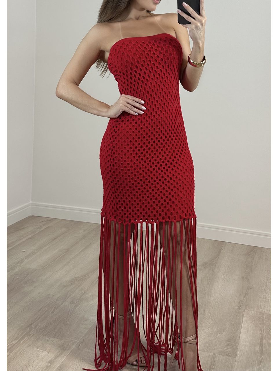 Vestido Franjas Coralina 