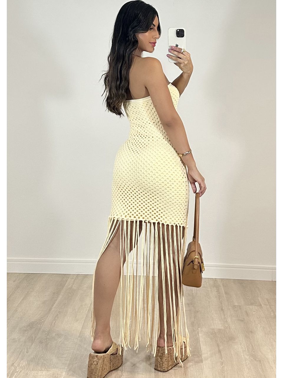 Vestido Franjas Coralina 