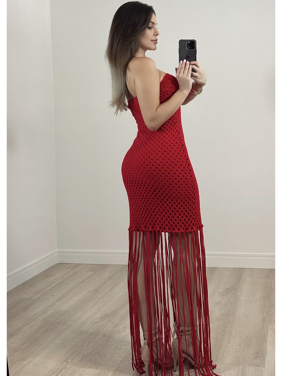 Vestido Franjas Coralina 