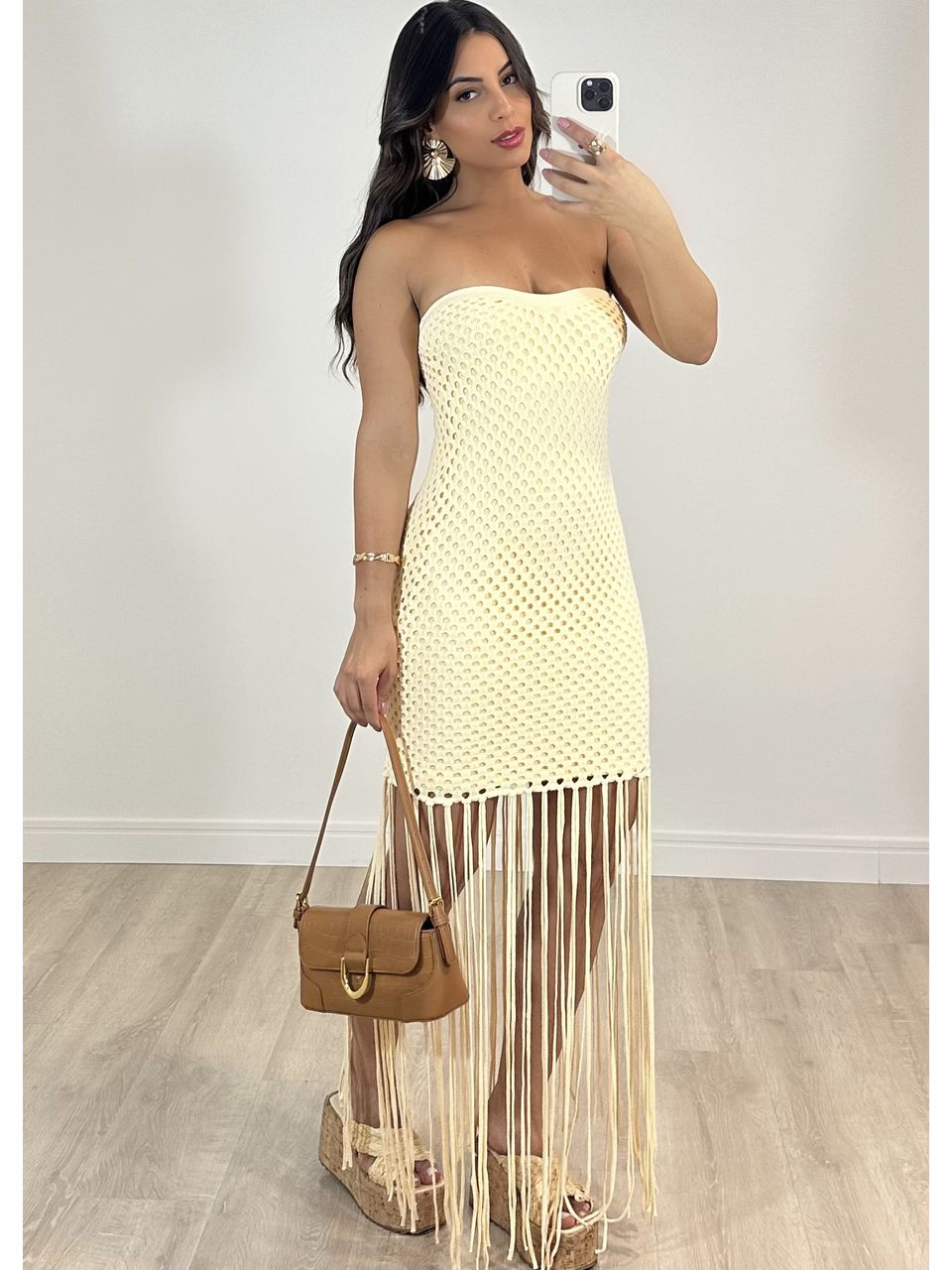 Vestido Franjas Coralina 