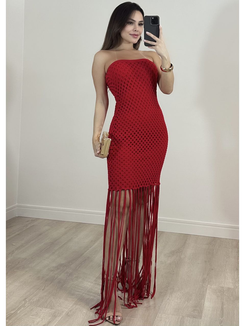Vestido Franjas Coralina 