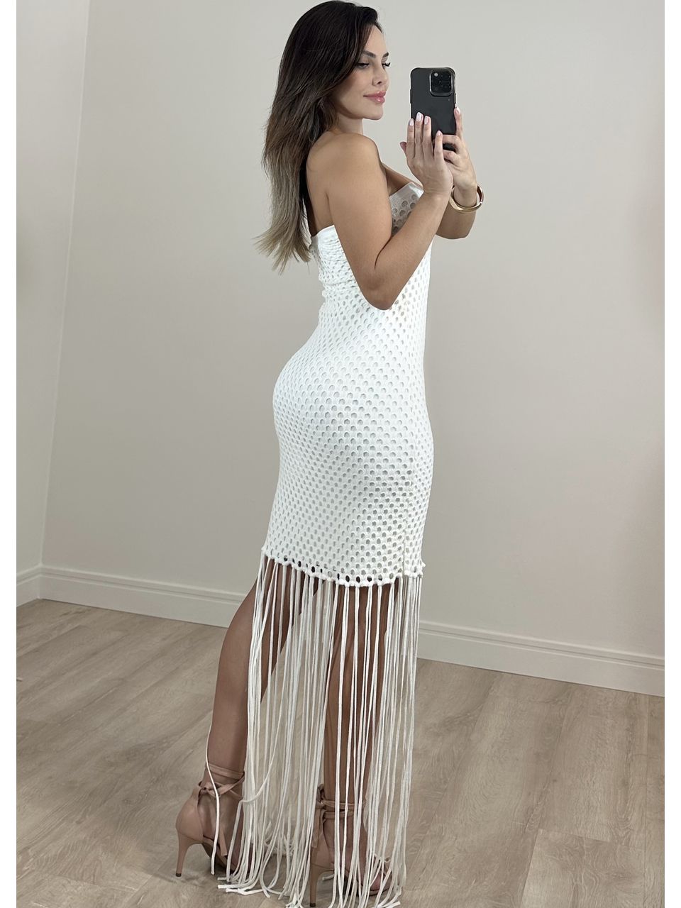 Vestido Franjas Coralina 