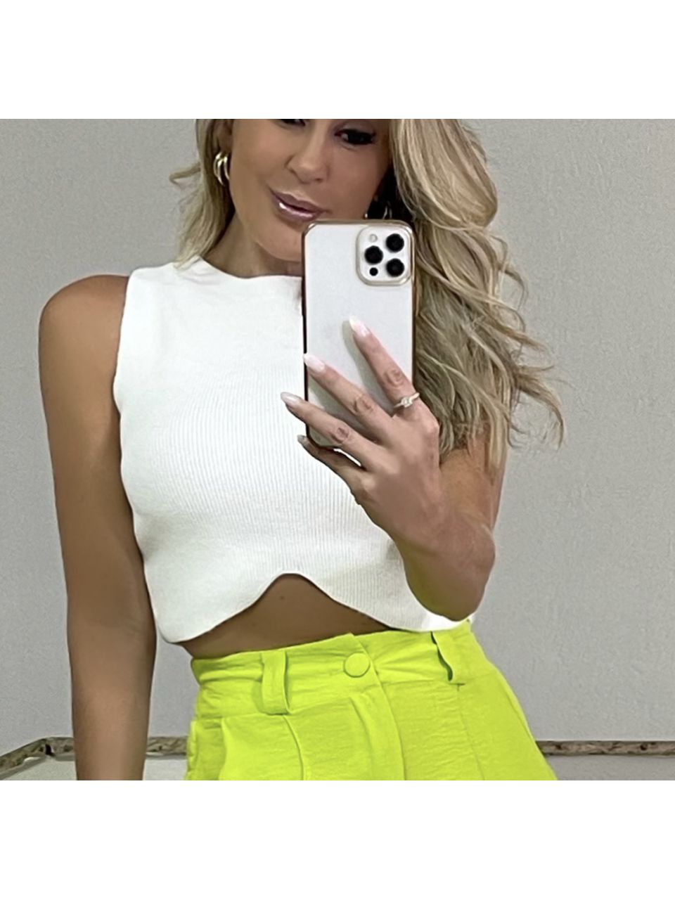 Cropped Tricot Bardot
