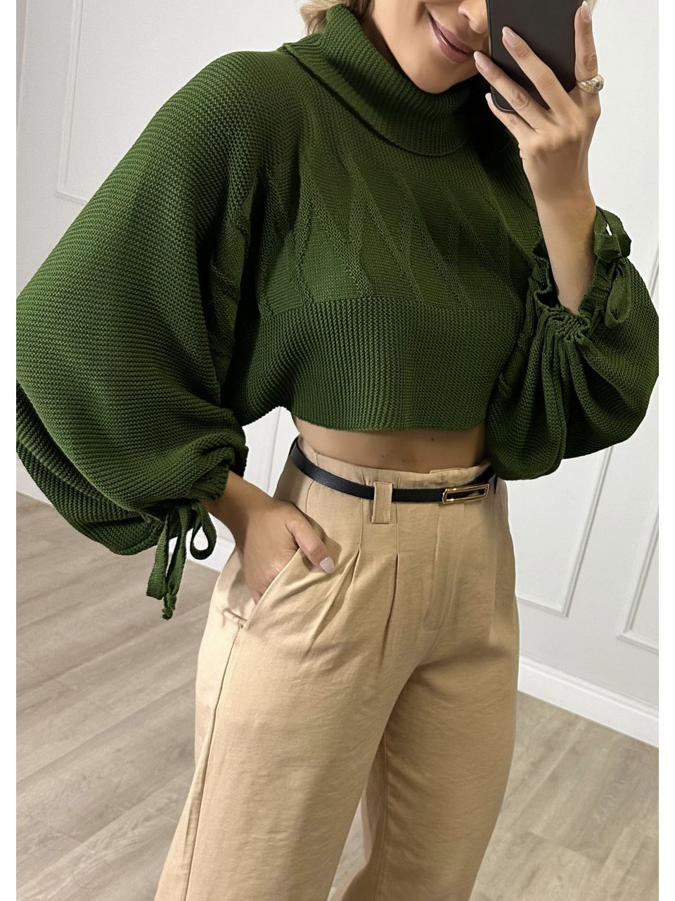 Cropped Tricot Bufante
