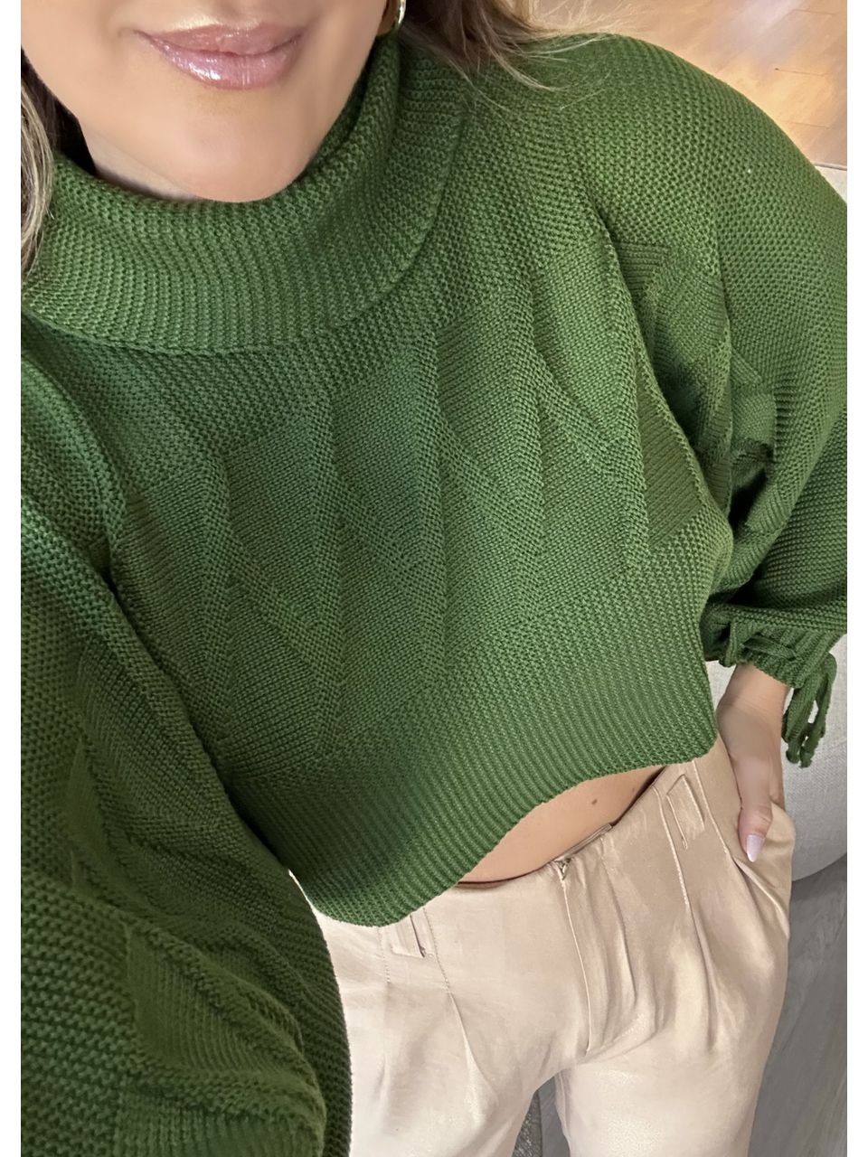 Cropped Tricot Bufante