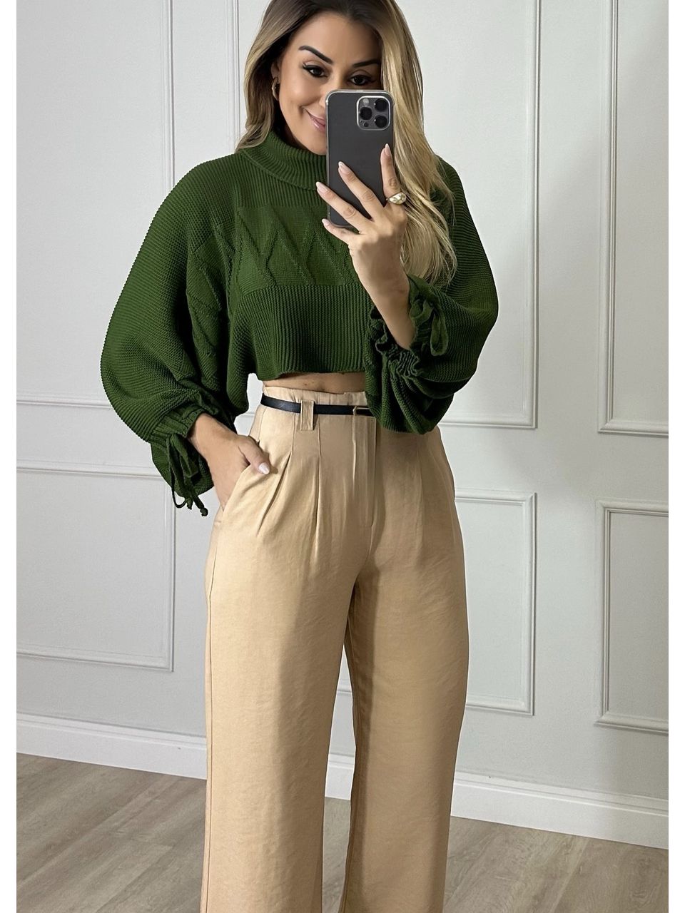 Cropped Tricot Bufante