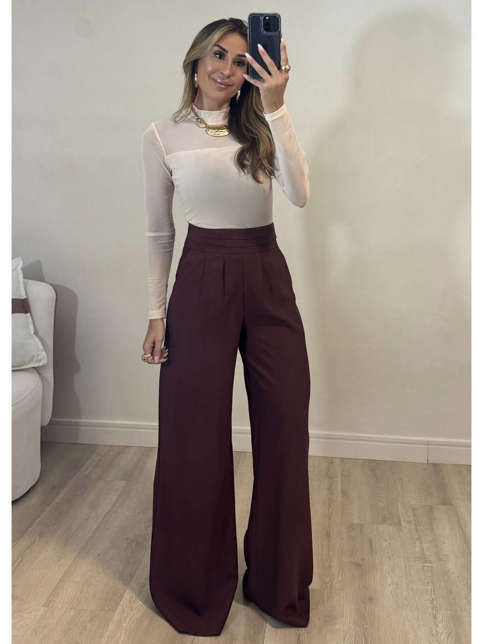 Blusa Tule Donata