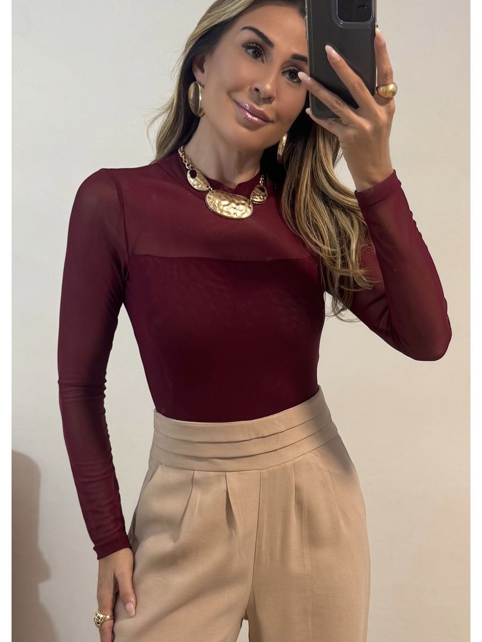 Blusa Tule Donata