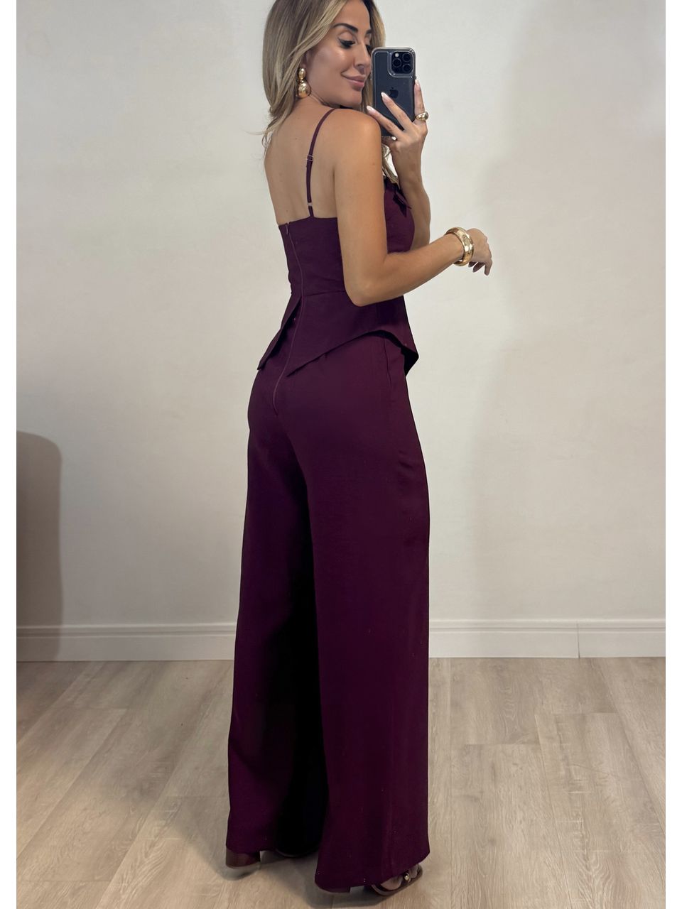 Macacão Peplum Aurora
