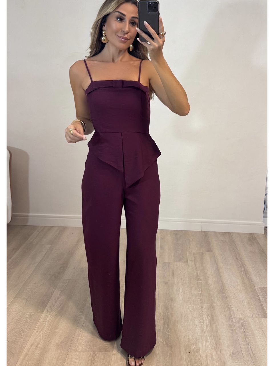 Macacão Peplum Aurora