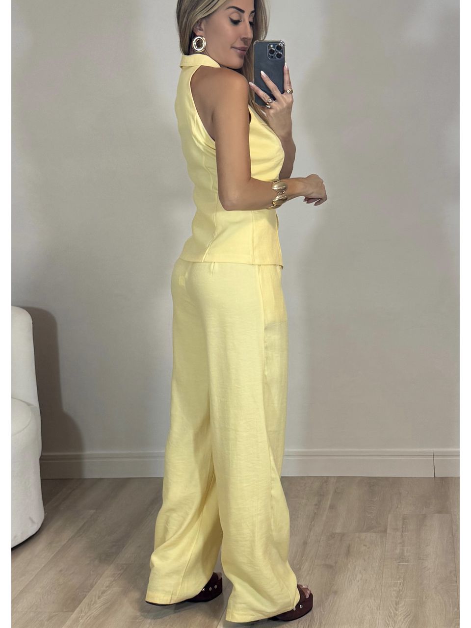  Conjunto Blusa Colete Aline