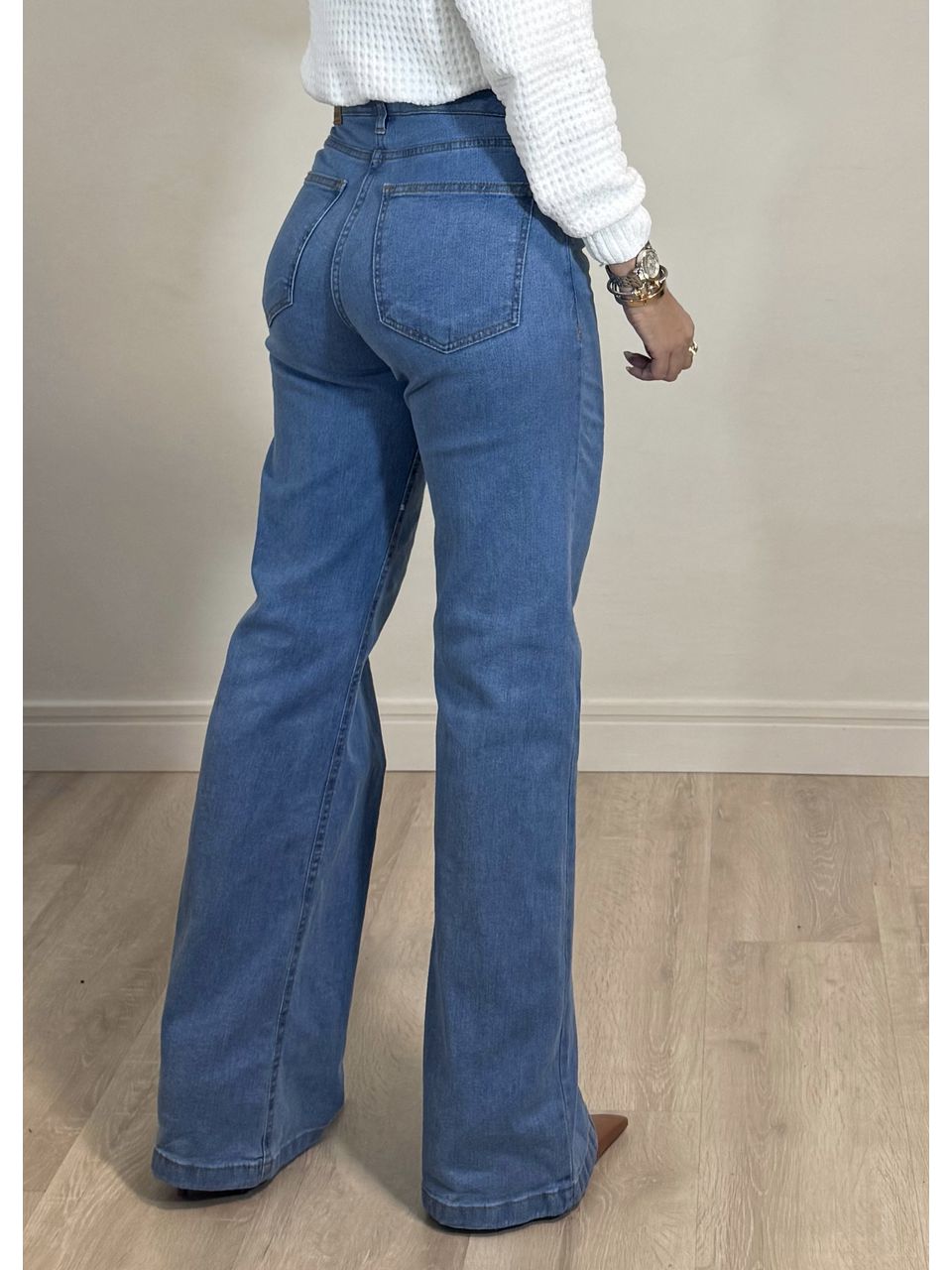 CALÇA JEANS RETA 