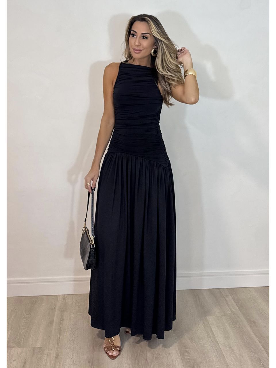 Vestido Drapeado Lua