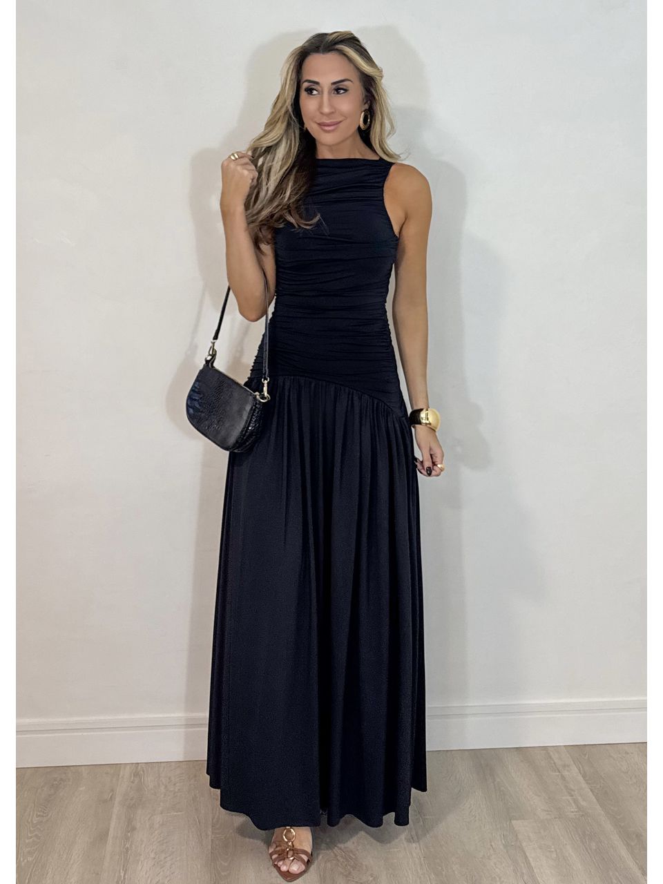 Vestido Drapeado Lua